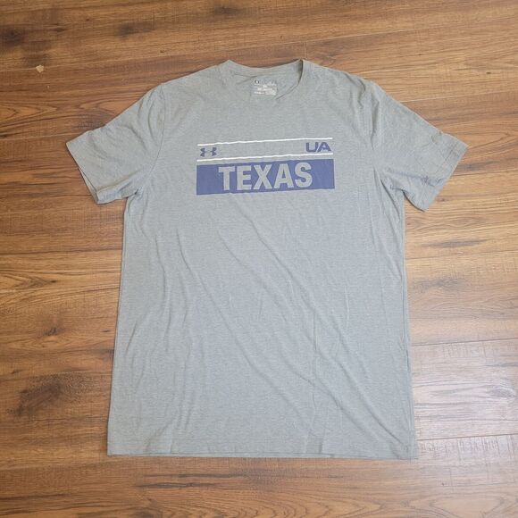 Under Armour Tee Athletic Shirt Men Size M Gray Short Sleeve Crew Neck Casual - Picture 3 of 10